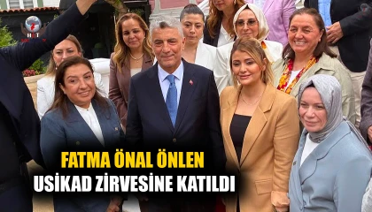 HATAYLI İŞ KADINI FATMA ÖNLEN USİKAD ZİRVESİNE KATILDI