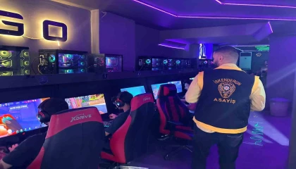 İskenderunda internet kafe ve oyun salonları denetlendi