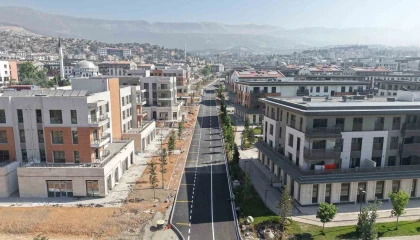 Kahramanmaraşın Azerbaycan Mahallesi asfaltlanıyor