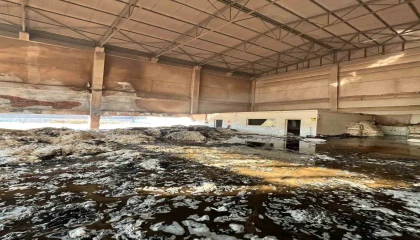 Kahramanmaraşta fabrika yangını korkuttu
