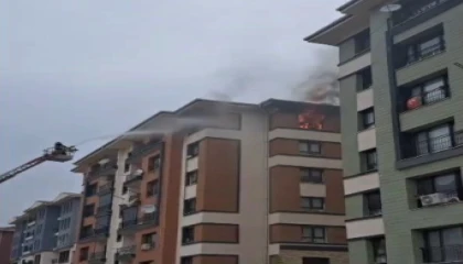 Kahramanmaraşta ikamet yangını