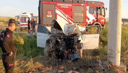 Kahramanmaraşta kaza: 1 yaralı