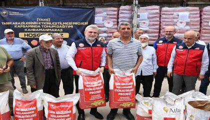 Kahramanmaraşta üreticilere 47 ton soya tohumu