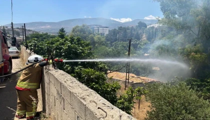 Kırıkhanda bahçe yangını