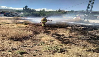 Kırıkhanda bahçe yangını