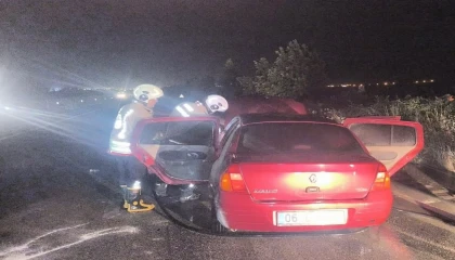 Kırıkhanda otomobil yangını