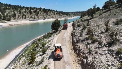 Mersinde kırsal ulaşımı rahatlatan asfalt çalışması tamamlandı