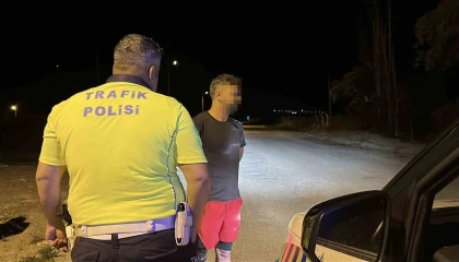 Polis uygulamasını görünce aracını park etti: 1.24 promil alkollü çıktı