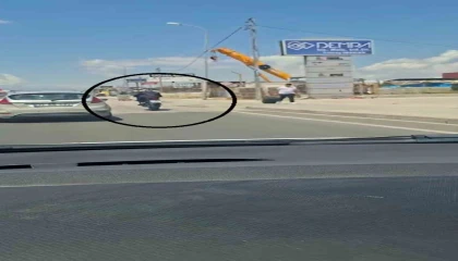Trafikte tek teker yaparak ilerleyen sürücüye 46 bin TL ceza