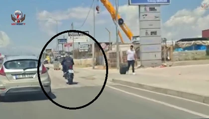 Trafikte tek teker yaparak ilerleyen sürücüye 46 bin TL ceza