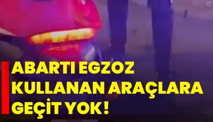 Abartı egzoz kullanan 9 motosikletliye 1 milyon 350 bin TL ceza