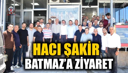 AK PARTİLİLERDEN HACI ŞAKİR BATMAZ’A ZİYARET