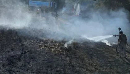 Antakyada bahçe yangını