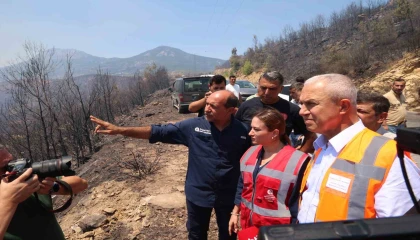 Antalya Büyükşehir Belediyesi Başkan Vekili Özdemir: Ekipler yangının etrafını yüzde 80 oranında çevirdi