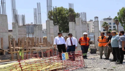 Arsuzda anaokulu inşaatlarında çalışmalar sürüyor