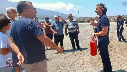 BALIKÇILAR YANGINA KARŞI BİLİNÇLENDİRİLDİ