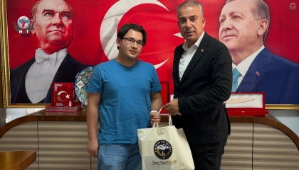 BAŞKAN ÇELİK YKS BİRİNCİSİNİ AĞIRLADI
