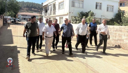 BAŞKAN ÇOLAK, ASFALT ÇALIŞMALARINI İNCELEDİ