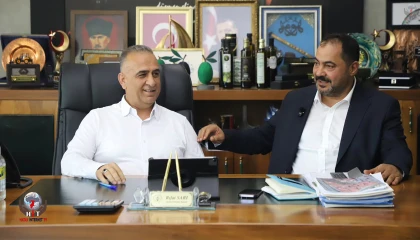BAŞKAN SARI HESOB BAŞKAN ADAYI YAVUZ’U AĞIRLADI