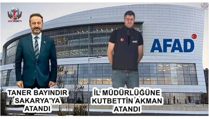 BAYINDIR SAKARYA'YA ATANDI, HATAY AFAD AKMAN'A EMANET