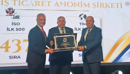ÇALIŞKAN’A BAŞARI PLAKETİ VERİLDİ