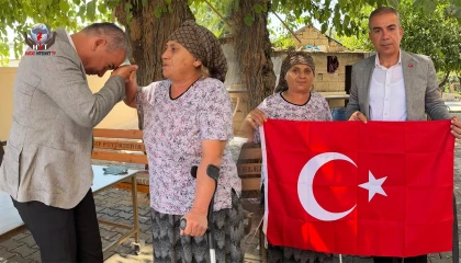 ÇELİK, ŞEHİT ANNESİNİ YALNIZ BIRAKMADI