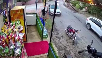 Çocuğun 3 metrelik kuyuya düştüğü korku dolu anlar kamerada