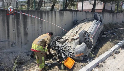 HATAY'DA FECİ KAZA: 1 YARALI
