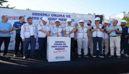 Erdemli Okuma ve Ders Çalışma Merkezinin temeli atıldı