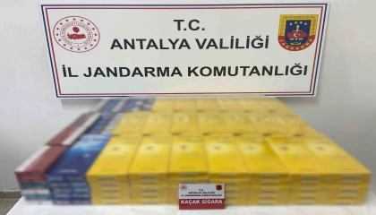 Gazipaşada 145 karton kaçak sigara ele geçirildi