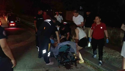 Genç kadının mazgala sıkışan ayağı itfaiye ekibi sayesinde kurtarıldı