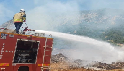 Hassada otluk alan yangını