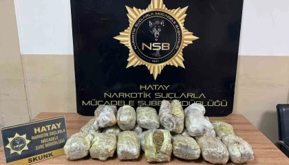 Hatayda 8 kilo 900 gram esrar yakalandı: 4 tutuklama