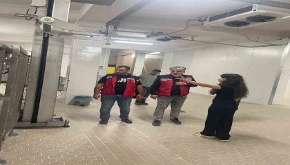 Hatayda evcil hayvan yaş mama üretim tesisinde denetim gerçekleştirildi