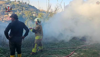 HATAY'DA SAZLIK ALAN YANGINI