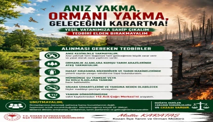 Kozan İlçe Tarım Müdürlüğünden anız uyarısı