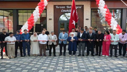 Kozanda emeklilere özel sosyal tesis hizmete açıldı