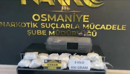 LPG tankına gizlenen 8 kilo 800 gram esrar ele geçirildi: 2 tutuklama
