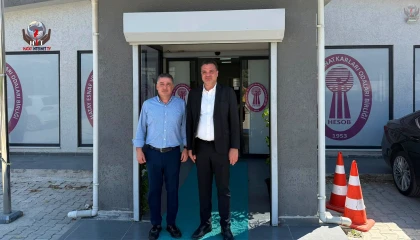 MULLAOĞLU'NDAN HESOB BAŞKANI YILMAZ'A TEBRİK ZİYARETİ