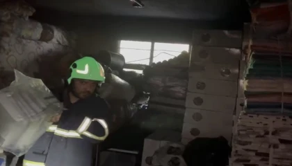Osmaniyede odunluk yangını eve sıçramadan söndürüldü