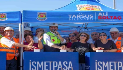 Tarsusta yıllardır beklenen kentsel dönüşümde ilk beton döküldü
