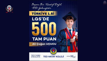 TED HATAY KOLEJİ'NDEN TÜRKİYE BİRİNCİLİĞİ GURURU