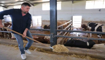 Ahırların elektrik işini yaparken, devlet desteğiyle besi çiftliği kurdu
