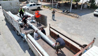 Alanya ve Gazipaşalı yangınzede üreticilere sera naylonu desteği