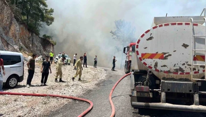 Alanyada orman yangını