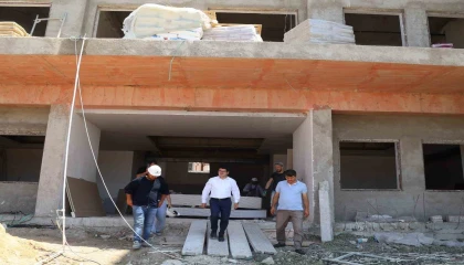 Arsuz TOKİde okul inşaatlarında çalışmalar sürüyor