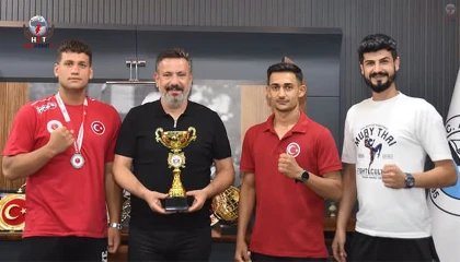 BAŞKAN ÜSTÜN'DEN ŞAMPİYONLARA TAM DESTEK