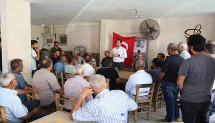 Beşikçi, Adanalıoğlunda muhtar ve vatandaşların taleplerini dinledi