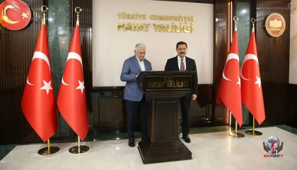 Binali Yıldırım Hatay'da