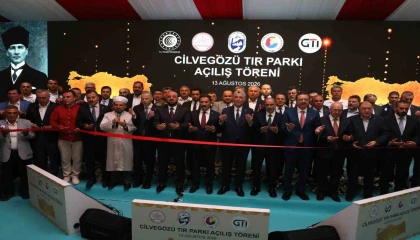 Cilvegözünde bin 200 tır kapasiteli tır parkının açılışı gerçekleştirildi